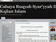 Tablet Screenshot of cahaya-ruqyah-syariyyah.com